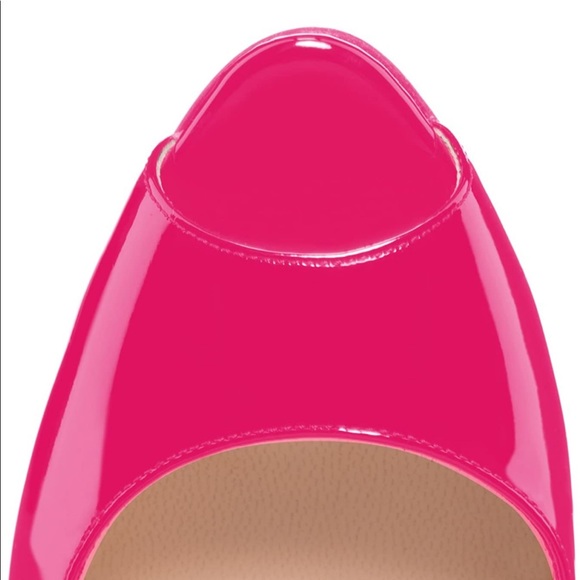 NWT Eldof Peep Toe 3.5” Heel Pump in Rose - Picture 4 of 12